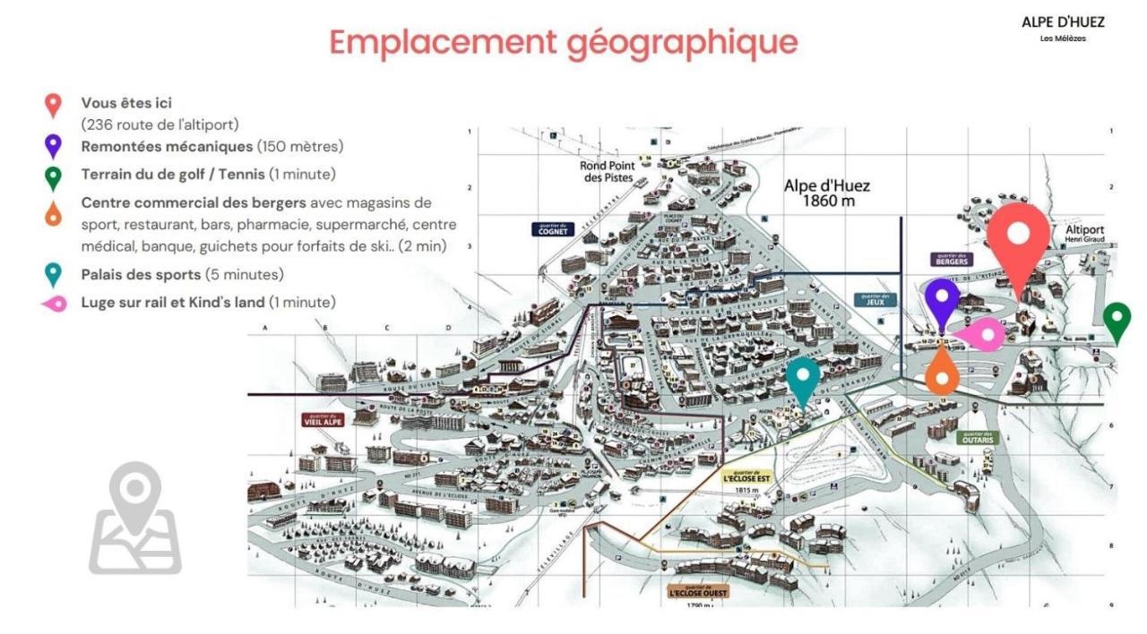 Pieds Des Pistes - Parking Couvert - Plein Sud Alpe d'Huez ภายนอก รูปภาพ