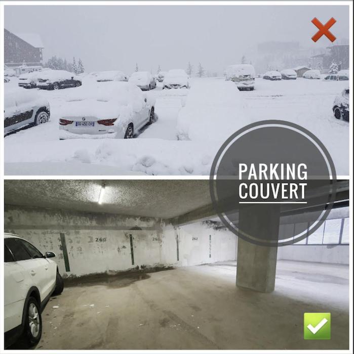Pieds Des Pistes - Parking Couvert - Plein Sud Alpe d'Huez ภายนอก รูปภาพ
